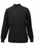 Men pure wool sweater plain light weight black